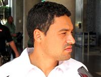 Éder Luis no desembarque do Vasco