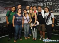 Sócios do Vasco na inauguração do vestiário