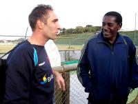 Fernando Prass conversou com o ex-goleiro do Coxa