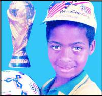 Copa de 94: Ded, aos 6 anos de idade, vestiu a camisa da Seleo Brasileira, mas como torcedor