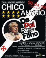 Cartaz do show de Chico Anysio com renda revertida pra o Vasco em 2010
