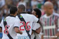 Jogadores comemoram gol do Vasco
