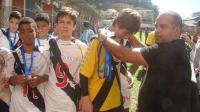 Gilberto (nmero 11) artilheiro da ESCUP e Rafael (amarelo) melhor goleiro