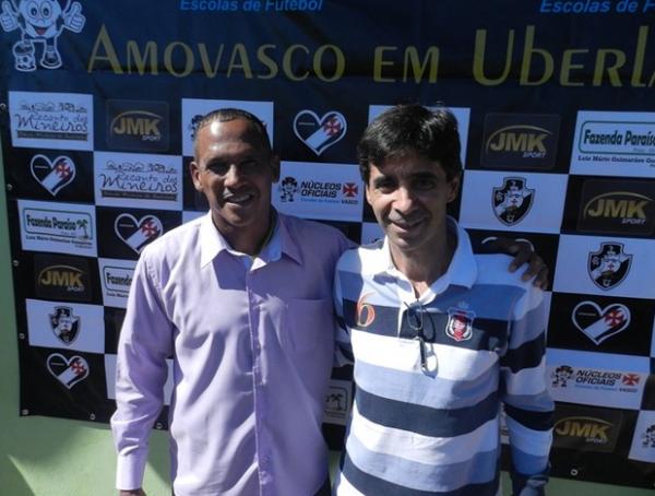 Vivinho e Mauro Galvo prestigiaram jovens atletas que sonham em jogar no Vasco