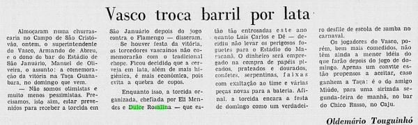 TOV, Fora Jovem Jornal do Brasil 1973