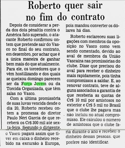 Fora Jovem e TOV Jornal do Brasil 1979