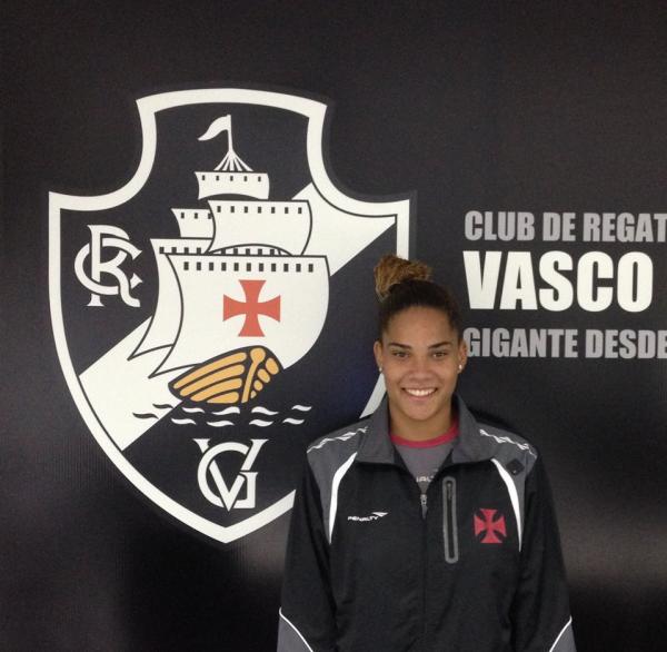 Goleira Yasmin Cristina, do time feminino sub-20 do Vasco