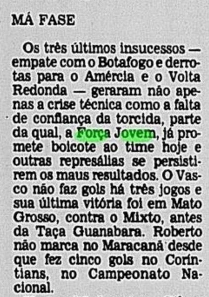Fora Jovem Jornal do Brasil 1980