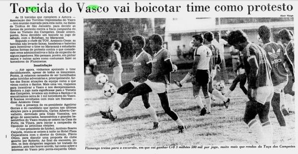 ASTOVA Jornal do Brasil 1982