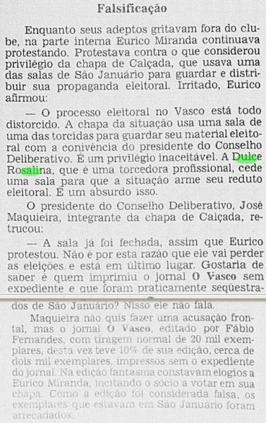 Renovasco Jornal do Brasil 1982