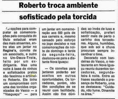 Vasguau Jornal O Globo 1982