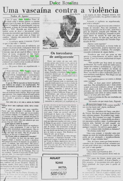 Renovasco Dulce Rosalina Jornal do Brasil 1987