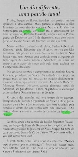 TOV, Pequenos Vascanos e Renovasco Jornal do Brasil 1989
