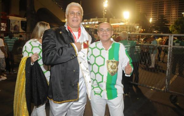 Dinamite com o presidente do Flamengo Eduardo Bandeira de Mello