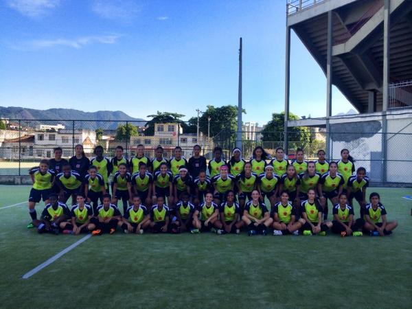 Elenco de Futebol Feminino do Vasco, que disputar a Copa Rio de Futebol 7