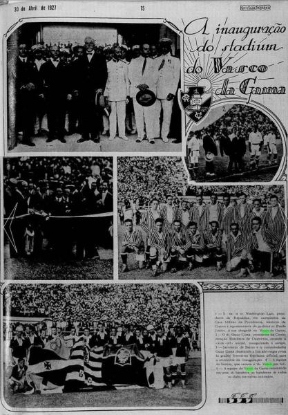 Vasco Inaugurao de So Janurio Revista da Semana 1927