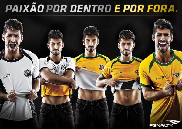 Camisas reversveis de Cear, Figueirense, Santa Cruz, Vasco e So Paulo 
