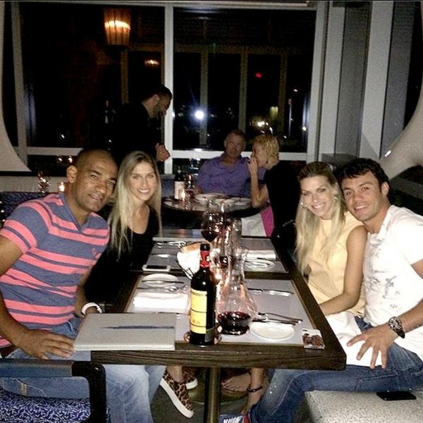 Rodrigo postou numa rede social foto do encontro com o amigo Kleber Gladiador