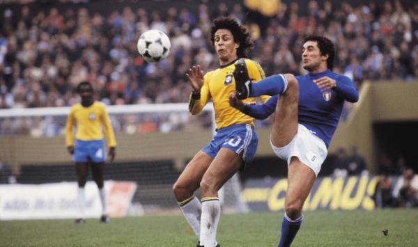 Roberto Dinamite em ao contra a Itlia na Copa de 1978