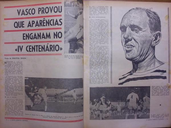 Matéria da Gazeta Esportiva Ilustrada sobre o título do Vasco