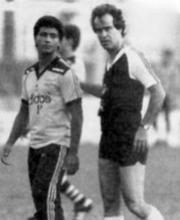 Antnio Lopes com Romrio 