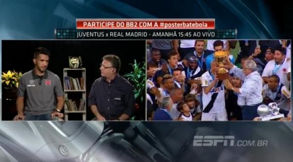 Zagueiro Luan participou ao vivo do Bate-bola, na ESPN Brasil