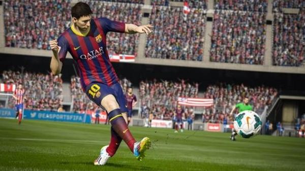 Imagem de Lionel Messi tirada do jogo do Fifa 15