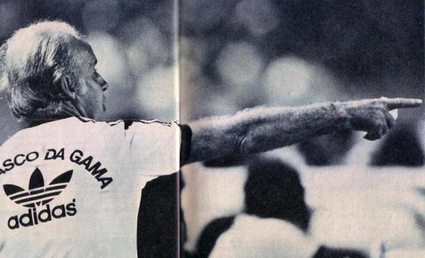 Zagallo em sua primeira passagem pelo Vasco, em 1980-1981