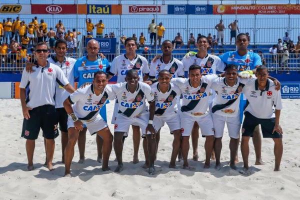 Time masculino de Beach Soccer do Vasco se sagrou campeo da Copa Rio e ficou em 2 lugar no Mundialito