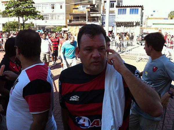 Marcus Duarte acompanhando o Flamengo no Maracan