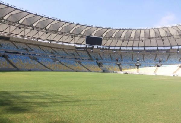 Gramado do Maracan para a final do Carioca: estdio ser usado pela primeira vez em 2016 para um jogo de futebol