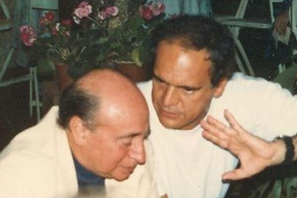 Pedro Valente com o ex-presidente vascano Reinaldo Reis
