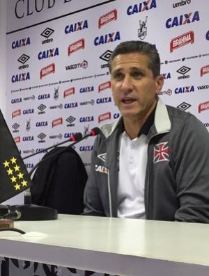 Jorginho concede coletiva aps o jogo do Vasco em So Janurio