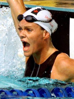 Inge de Bruijn quebrou o recorde mundial dos 50m livre no Trofu Jos Finkel de 2000, competindo pelo Vasco