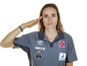 Fabiana Beltrame, do Vasco, agradeceu apoio da Marinha do Brasil
