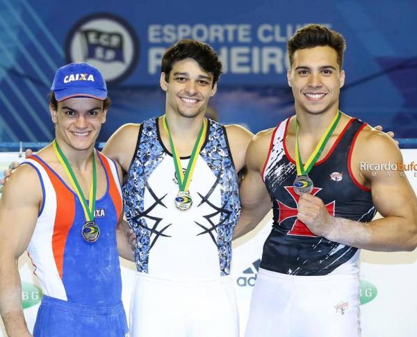 Petrix Barbosa conquistou a medalha de bronze na barra fixa no Campeonato Brasileiro 