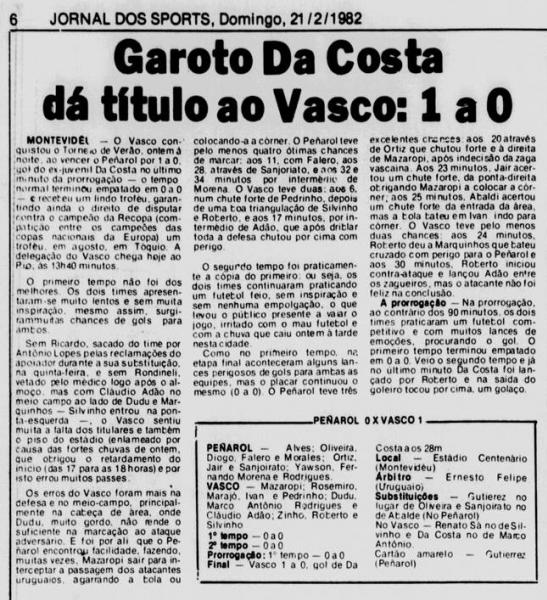 Jornal dos Sports (21/02/1982)