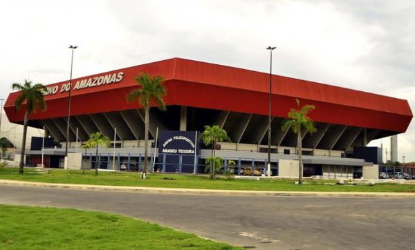 Arena Amadeu Teixeira, em Manaus, com capacidade para 10 mil pessoas, ser o palco do jogo