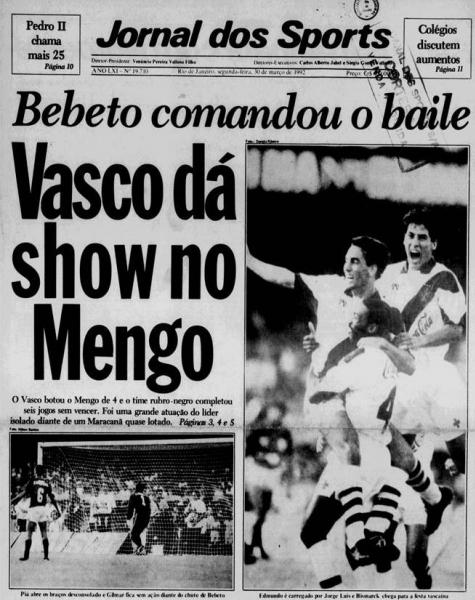 Jornal dos Sports (30/03/1992)
