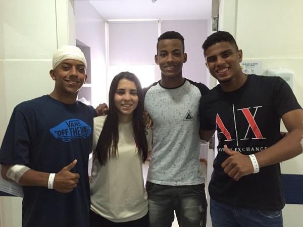 Vinicius, Larissa, Michael e Matheus Luiz receberam alta nesta segunda-feira