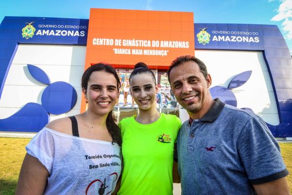 Euller acompanha a filha em Brasileiro de ginástica rítmica