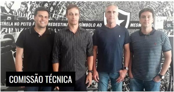 Felippe Capella, Felipe Conceição, Flavio Tenius e Fabrício Vasconcellos formam a nova comissão técnica do Alvinegro