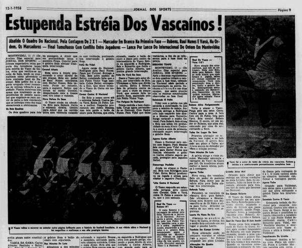 Jornal dos Sports - 12/01/1958