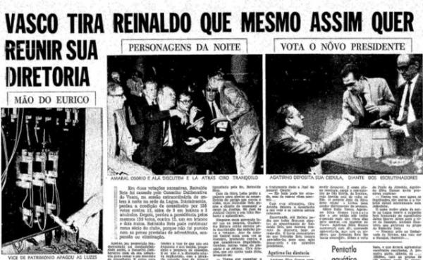 Jornal O Globo - impeachment Vasco