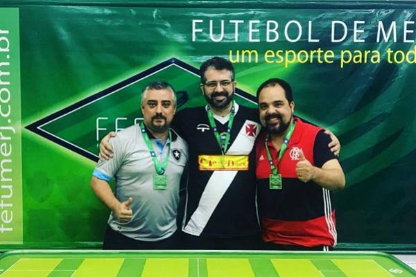 3º lugar: Rogerinho (BFR), Campeão: Evandro Gomes (CRVG), 2º lugar: Vinicius Mendes (CRF)