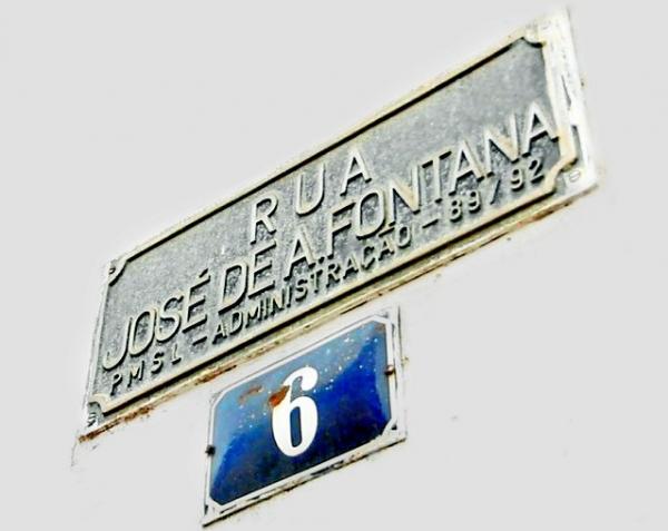 Rua em Santa Leopoldina com o nome do ex-zagueiro capixaba Fontana