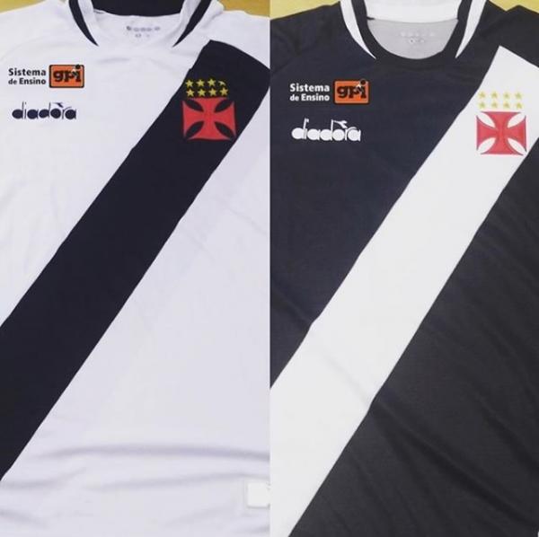 Camisas do Vasco com a marca do GPI estampada 