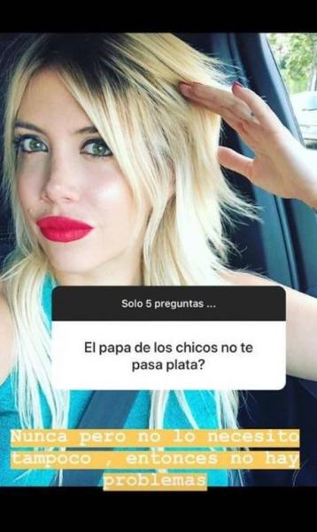 'O pai dos seus filhos não te dá dinheiro', perguntou um seguidor de Wanda Icardi, ex de Maxi López