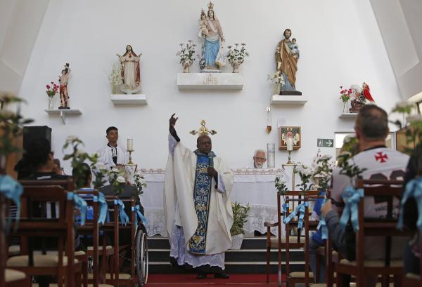 Missa foi realizada na Capela Nossa Senhora das Vitórias, em São Januário