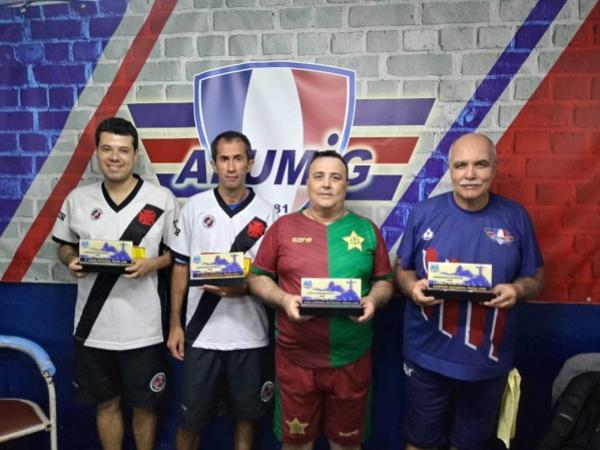 4º Thiago (CRVG), 3º Rogério Couto (CRVG), 2º Toninho (AAP) e 1º Julio Nogueira (AFUMIG)